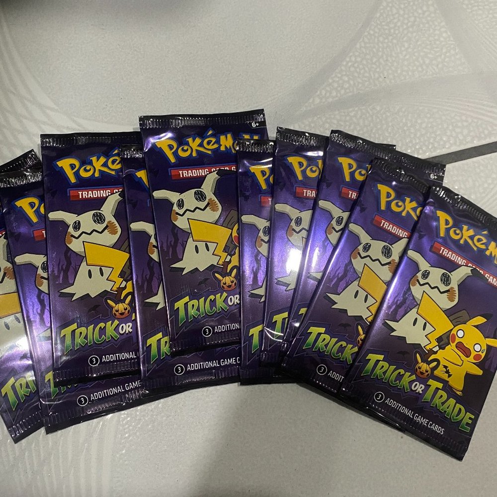NEW 2023 Pokemon Trick or Trade Halloween Trading cards 10pcs set (30card total)